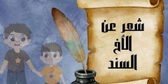 شعر عن الأخ السند قصير وأجمل ما قيل عن الإخوة والعزوة