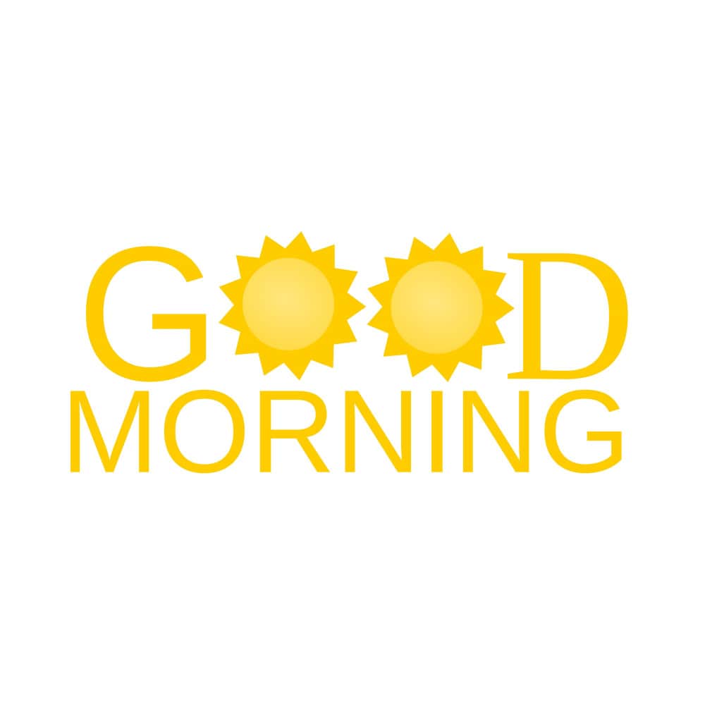 عبارة صباح الخير بلون الشمس