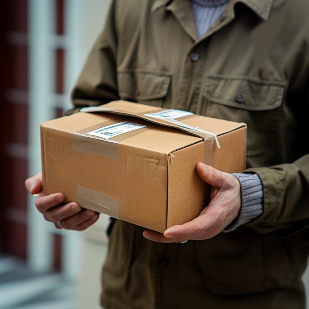 شحنة مندوب توصيل شحنة