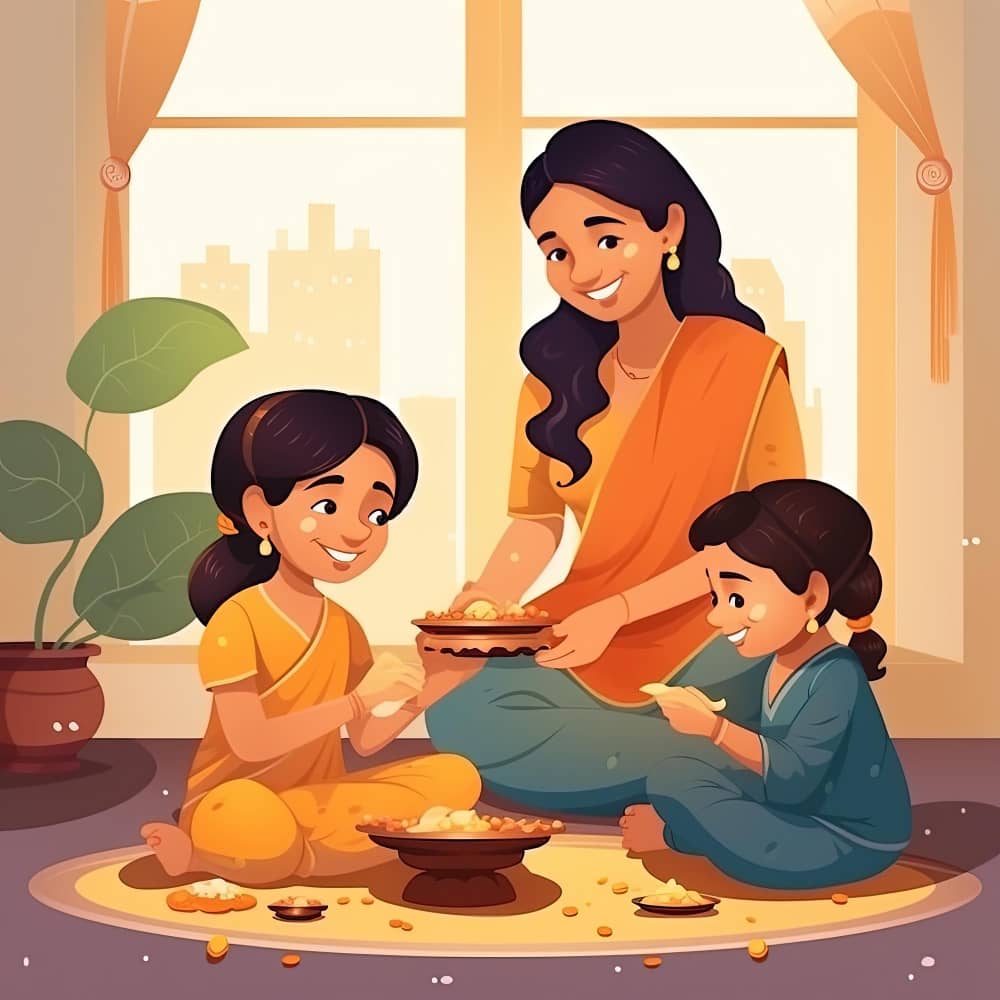 أم وأولادها