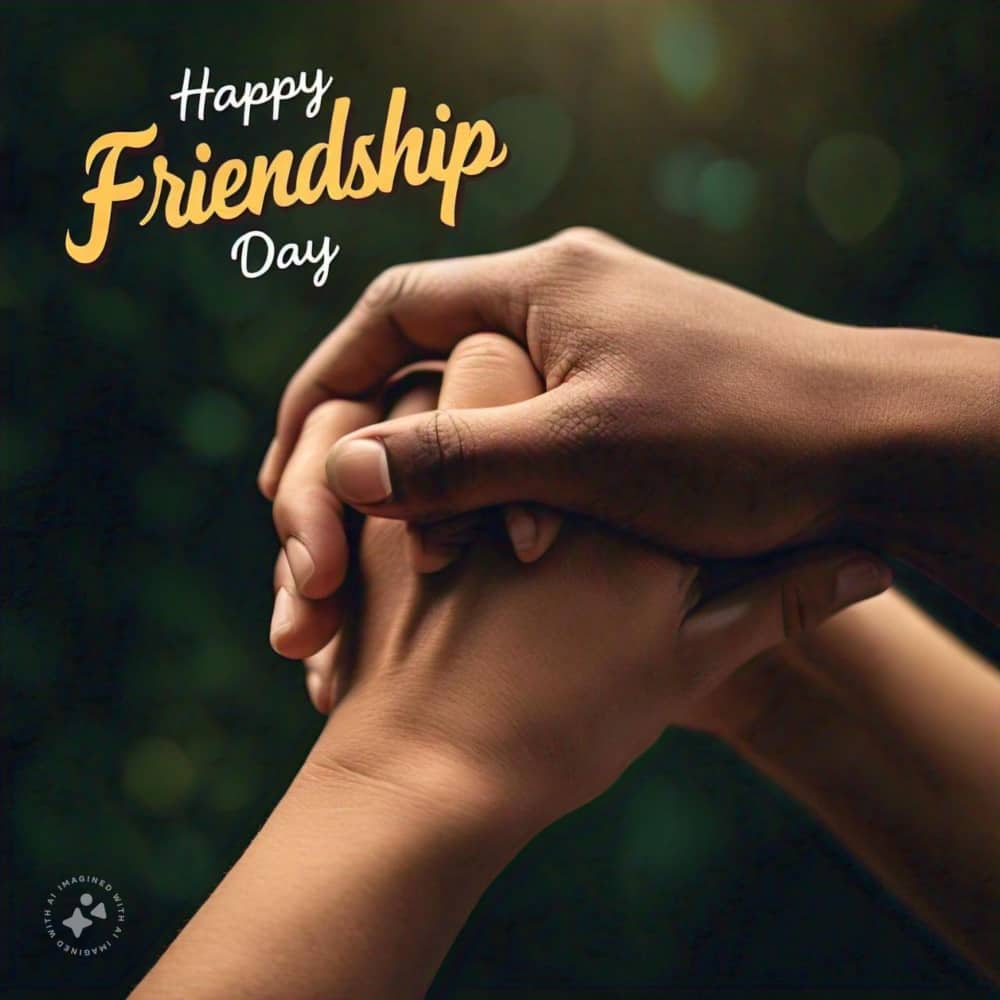 أيادي أصدقاء متشابكة