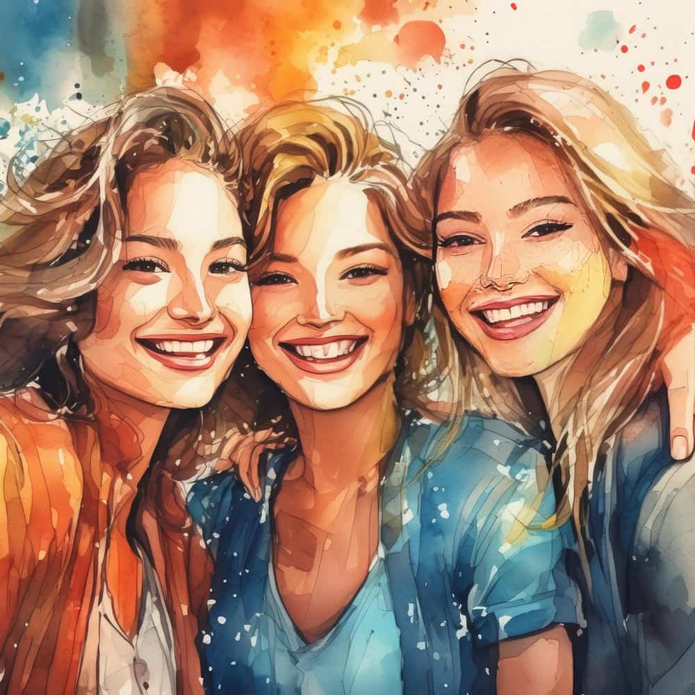 جروب من البنات