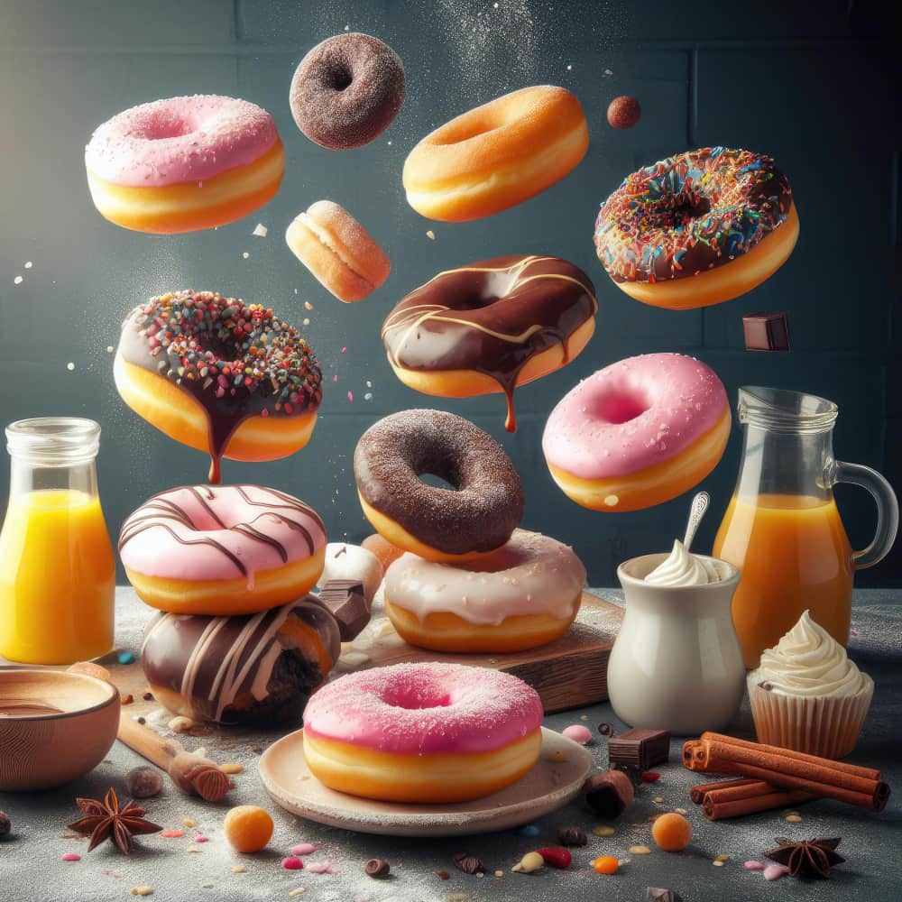 دوناتس ومشروبات