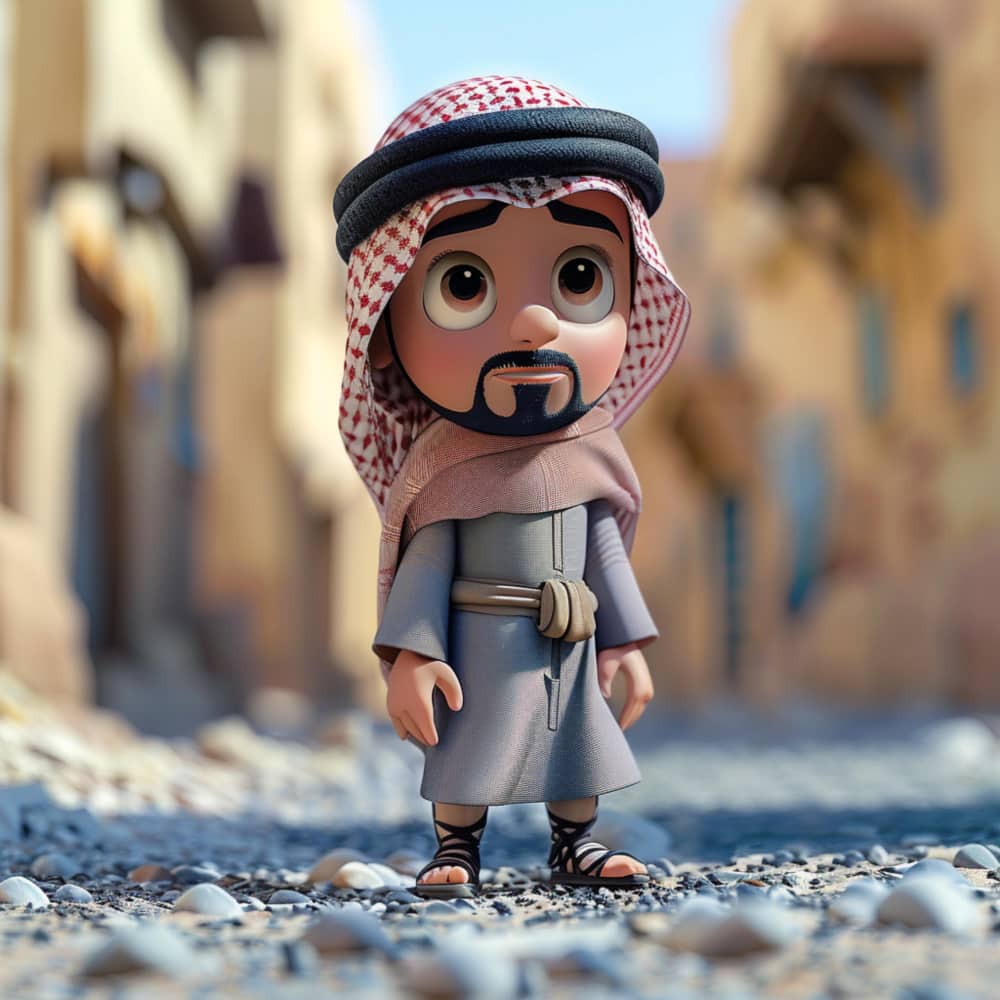 رجل يرتدي ملابس سعودية