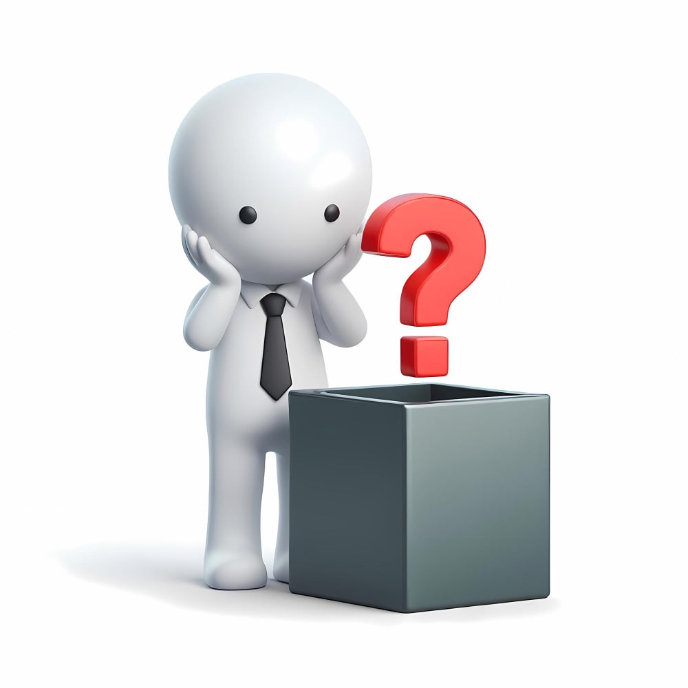 صندوق عليه علامة استفهام