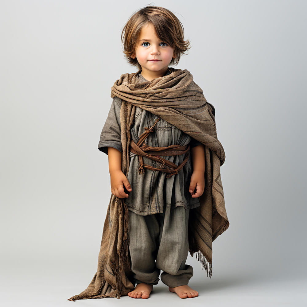 طفل صغير من زمن قديم