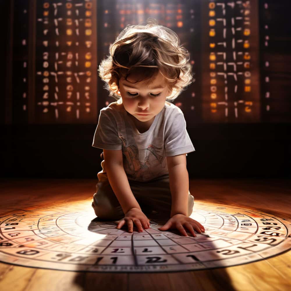 طفل يحل لغز