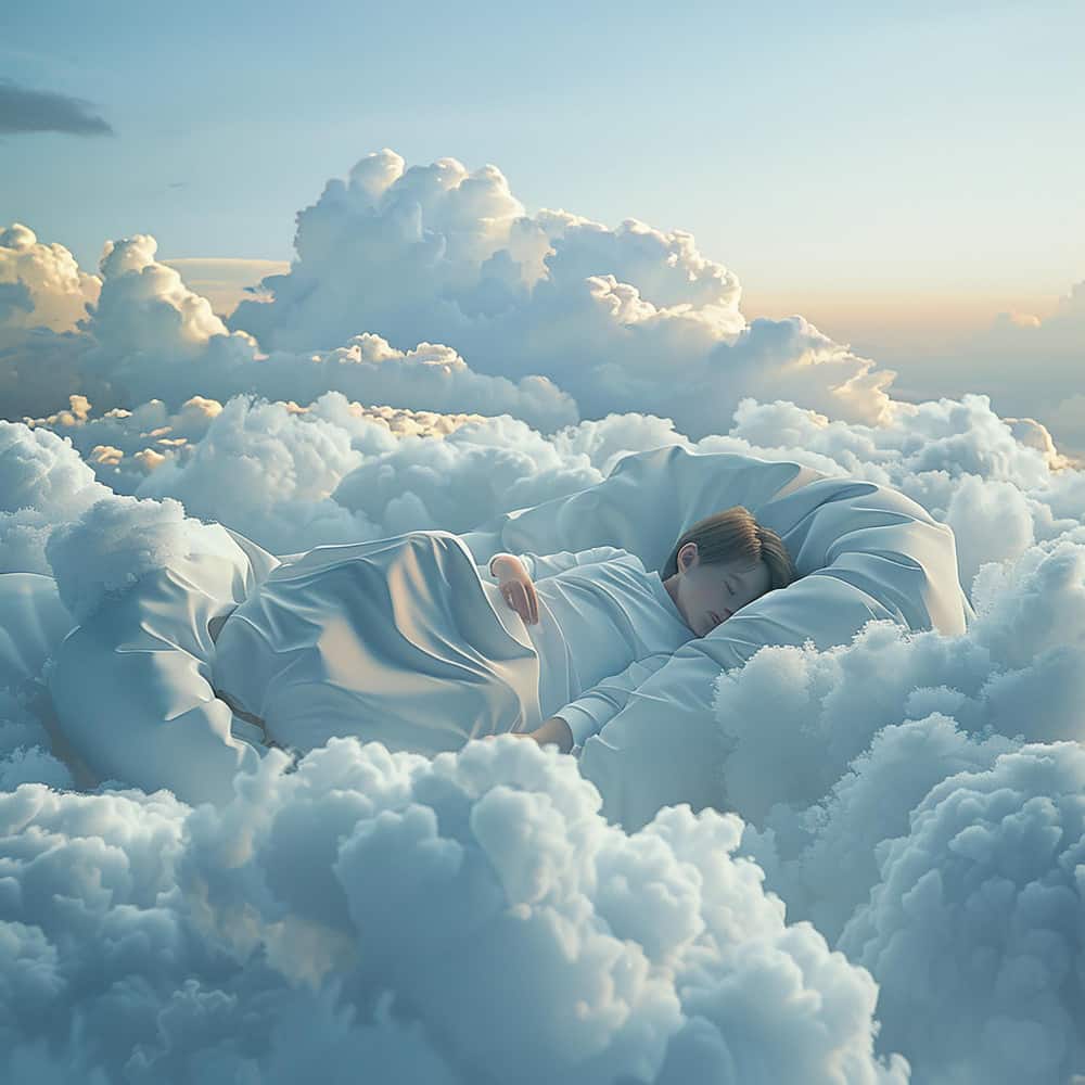 فتاة نائمة وتحلم