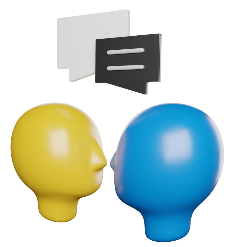 تواصل بين شخصين