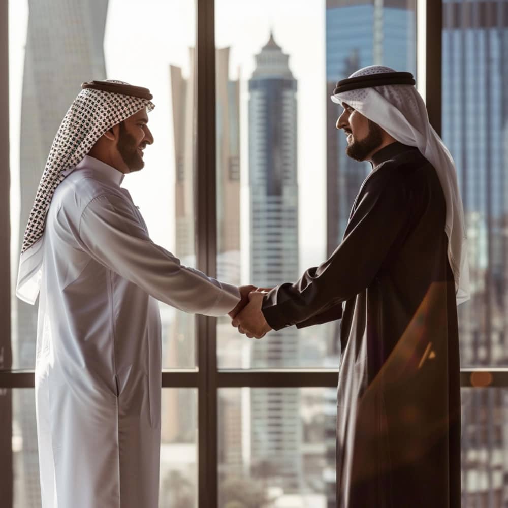 رجل يسلم عى رجل آخر