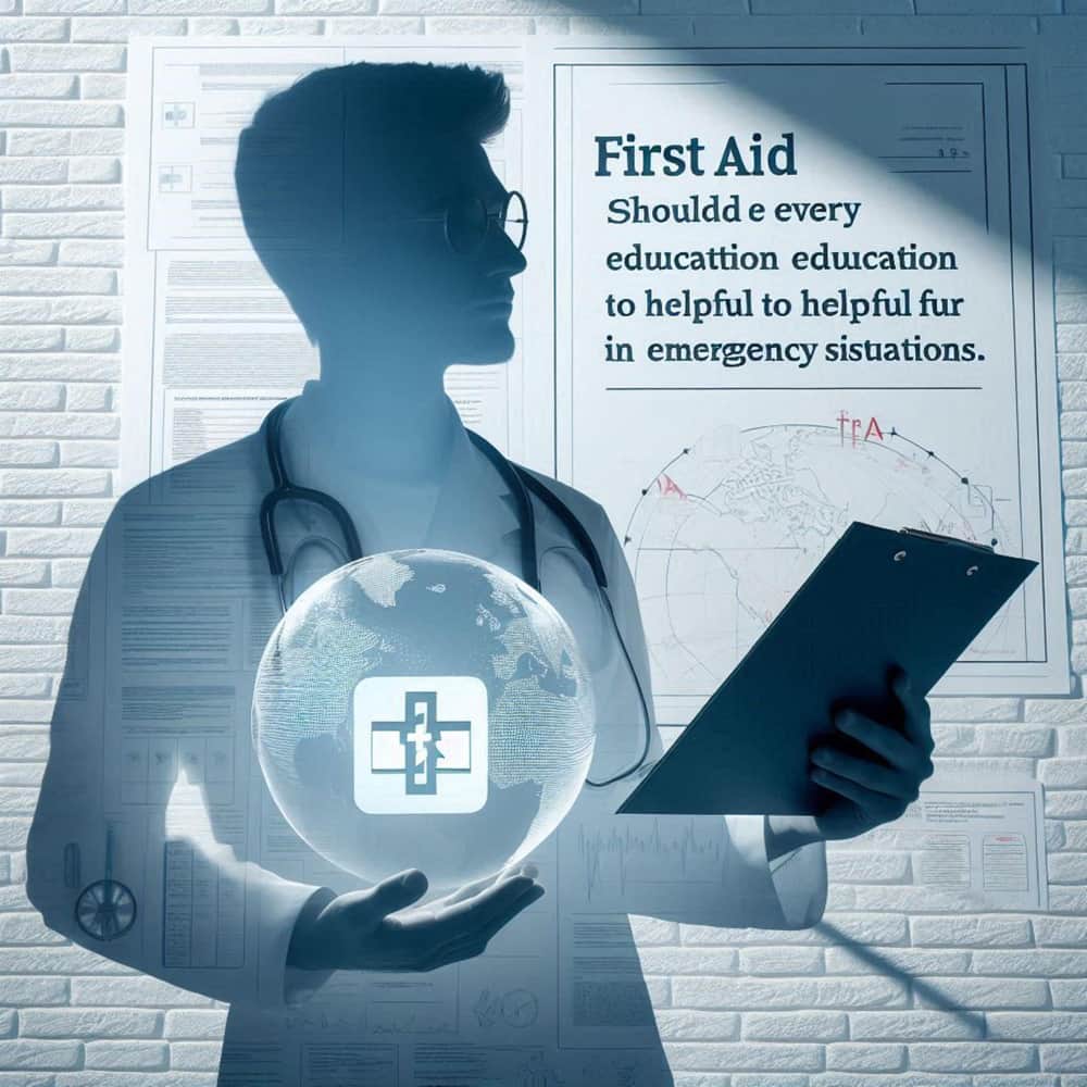 طبيب يحمل تقرير طبي وخلفه تعليمات