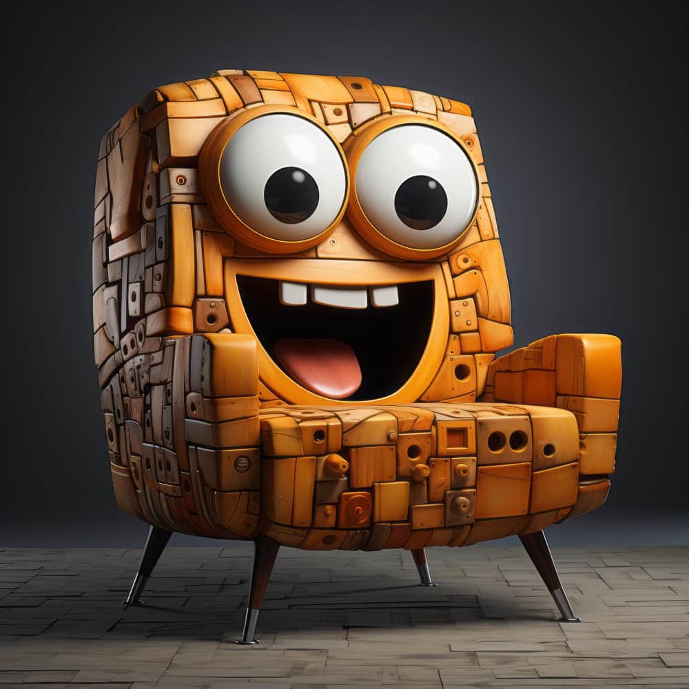 كرسي على شكل شخصية كرتونية