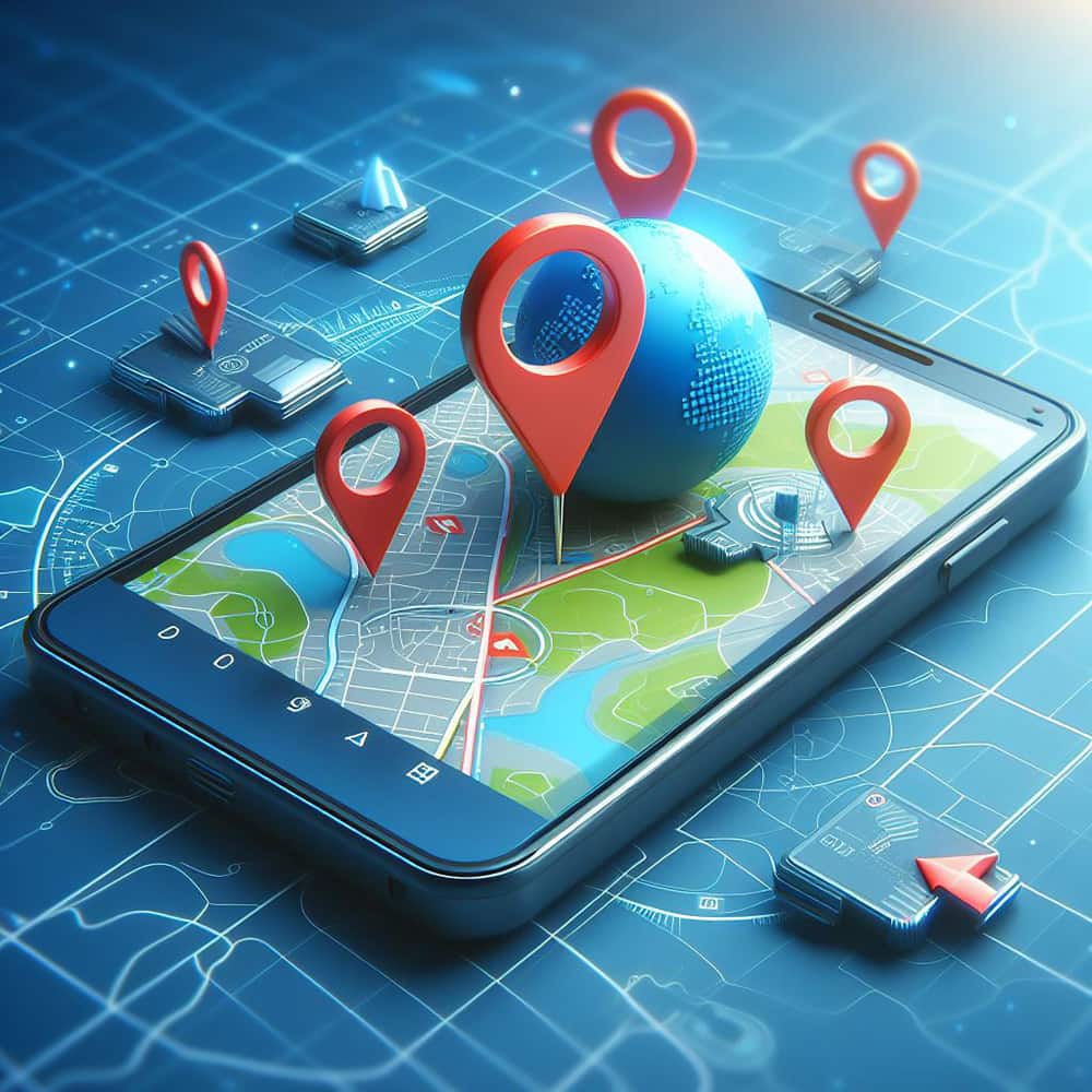 هاتف محمول ومواقع GPS