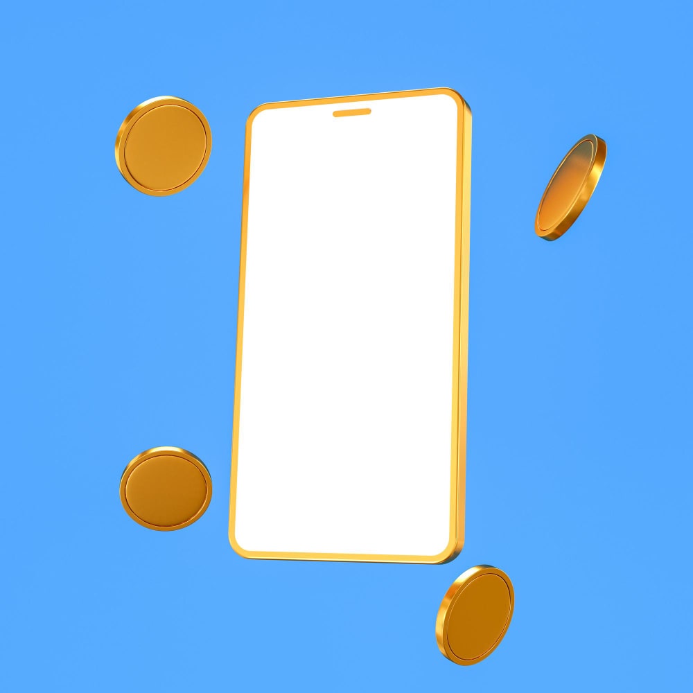 هاتف محمول ونقود تتساقط بجواره