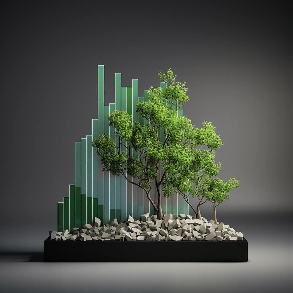 شجرة وخلفية مباني