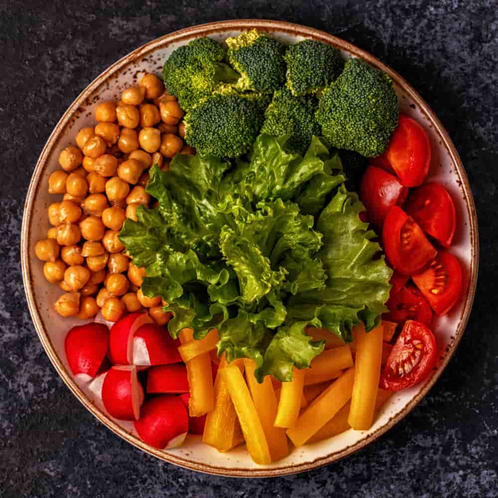 طبق خضراوات