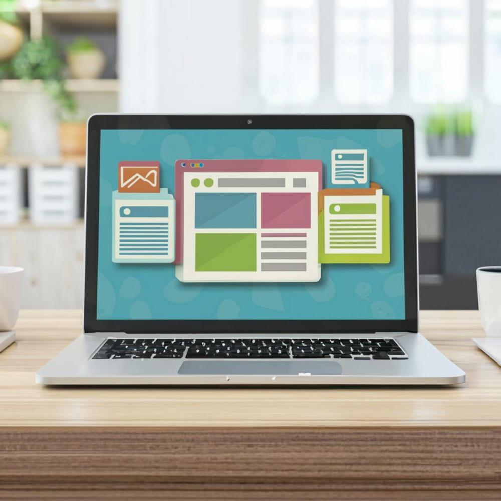 لاب توب مفتوح