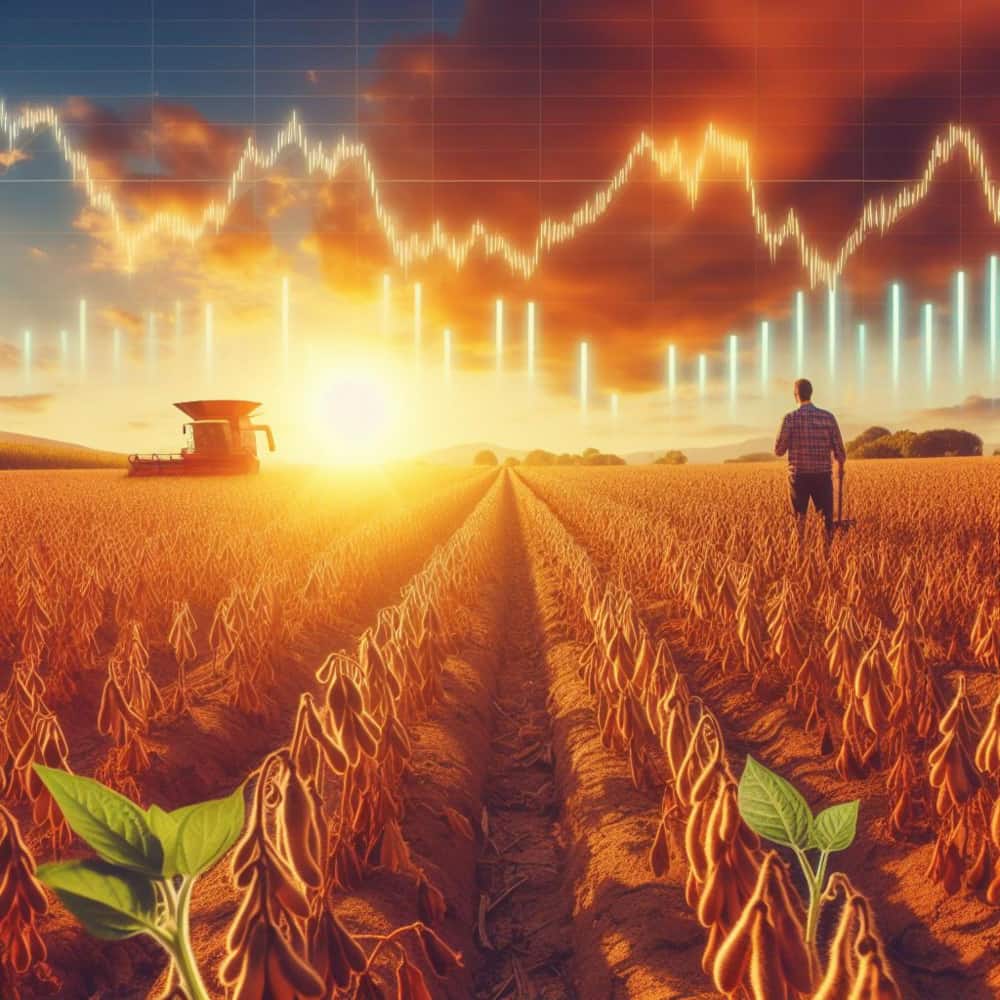 رجل يقف داخل أرض زراعية