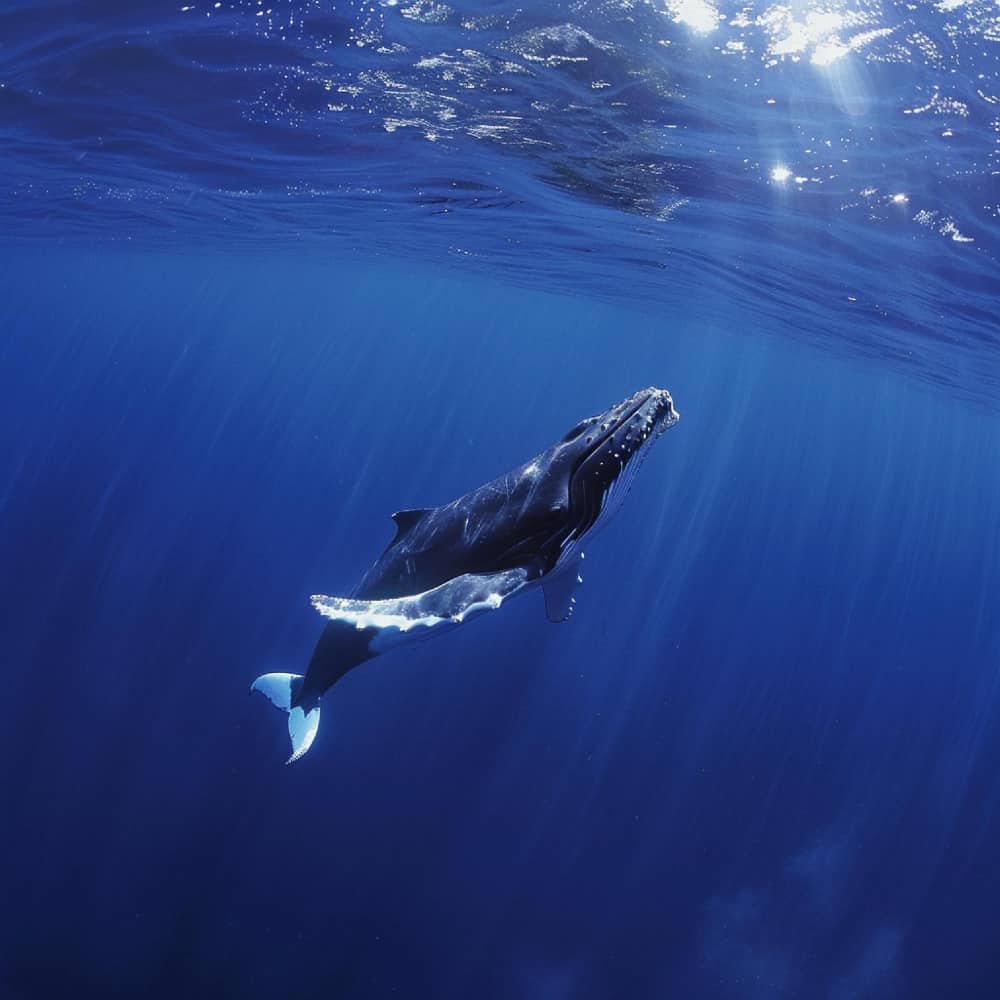 صورة حوت في الماء