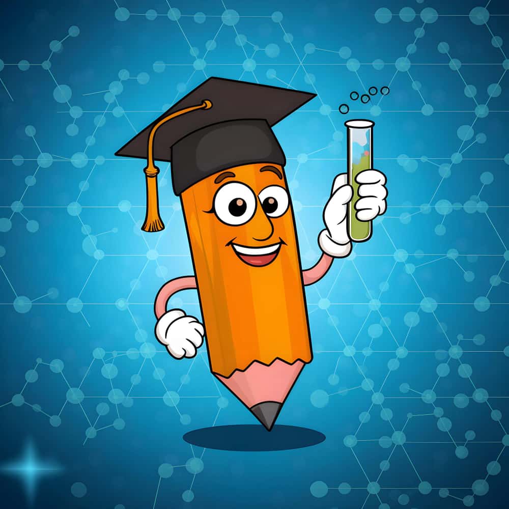 قلم رصاص يرتدي كاب تخرج