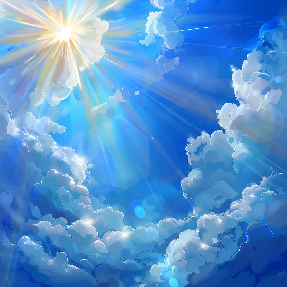 صورة نور في السماء