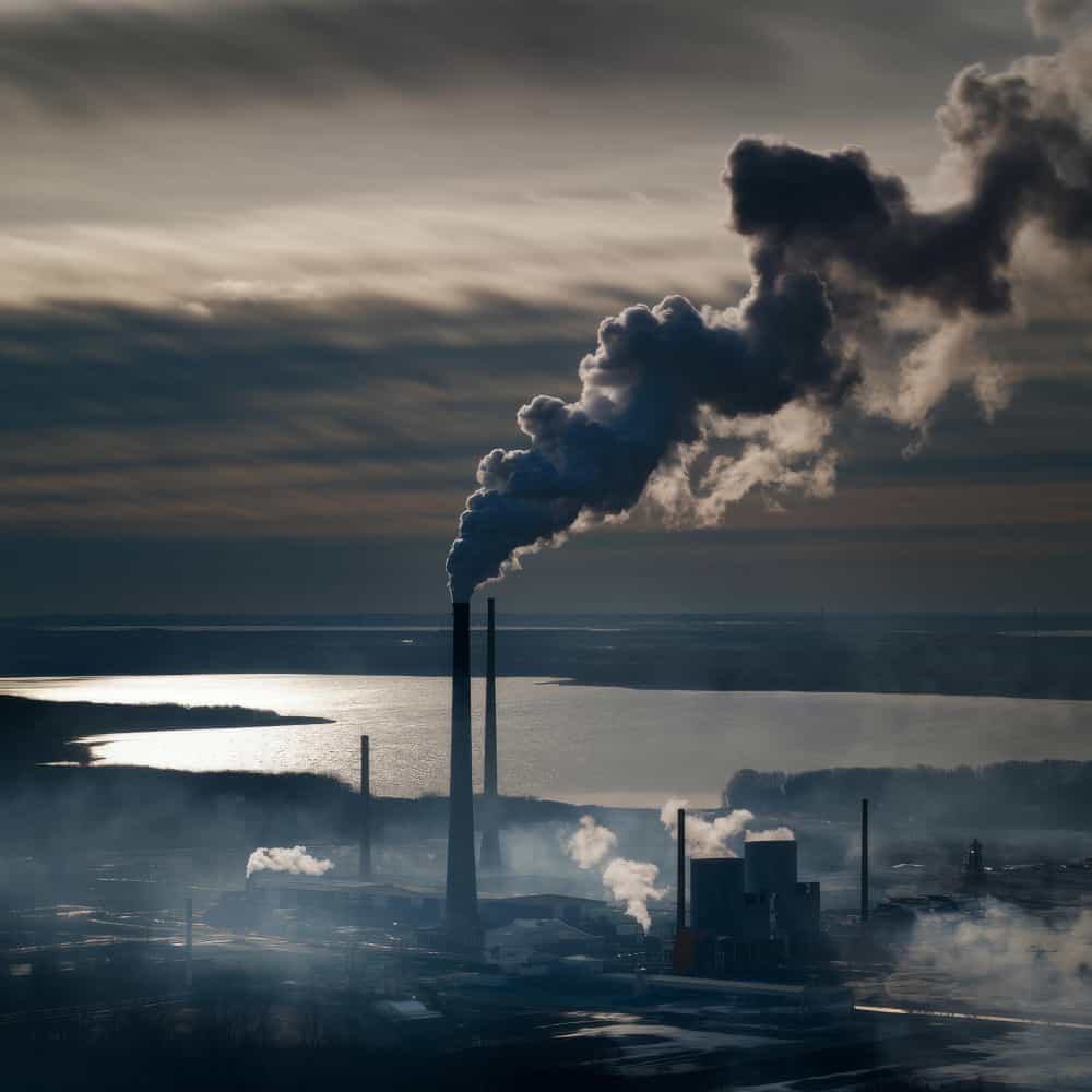 دخان يخرج من مصنع