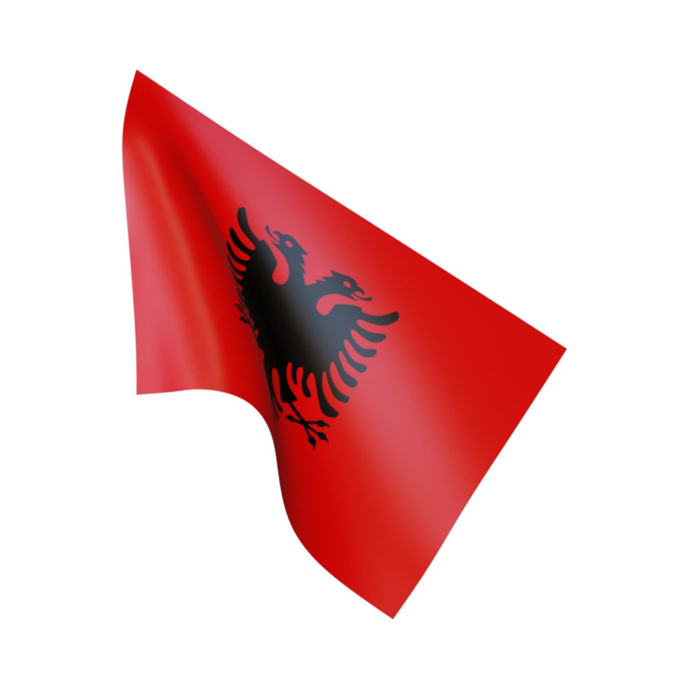 علم البانيا