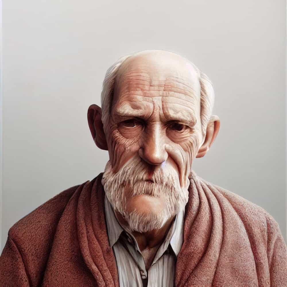 رجل عجوز حزين رجل عجوز حزين