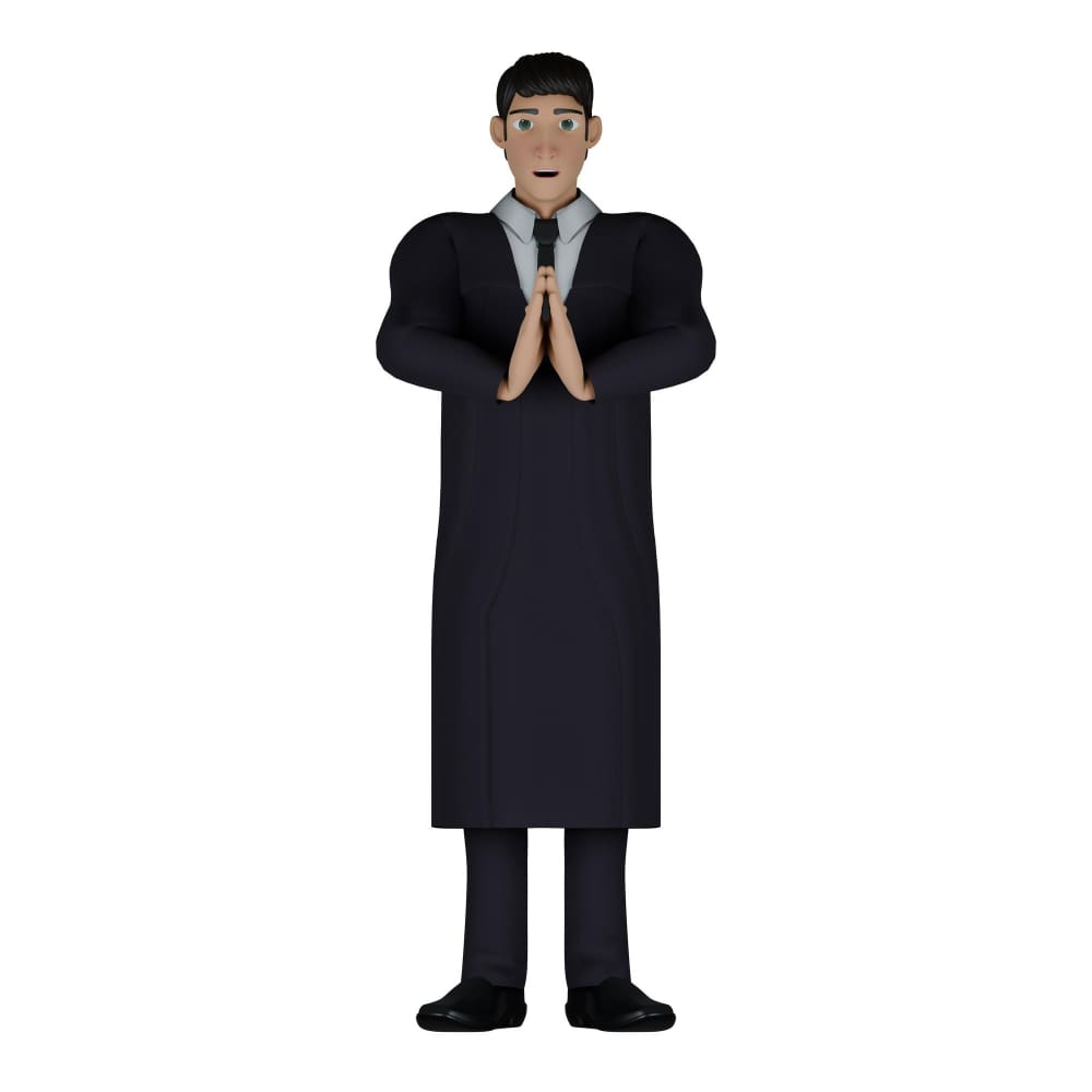 رجل يقدم التحية