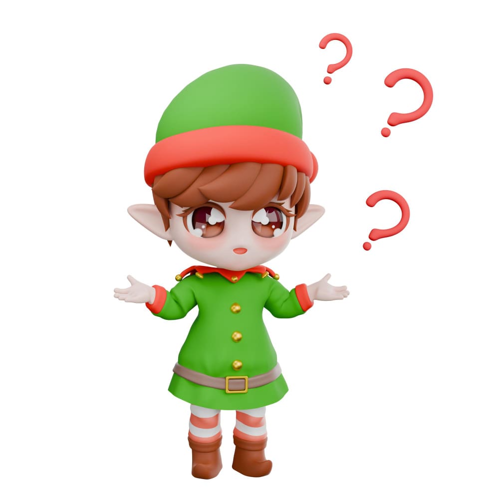 طفل يرتدي قبعة وحوله علامات استفهام طفل يرتدي قبعة وحوله علامات استفهام