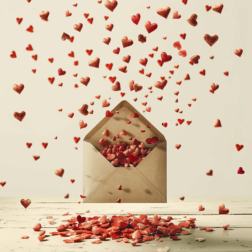 ظرف يخرج منه قلوب متطايرة