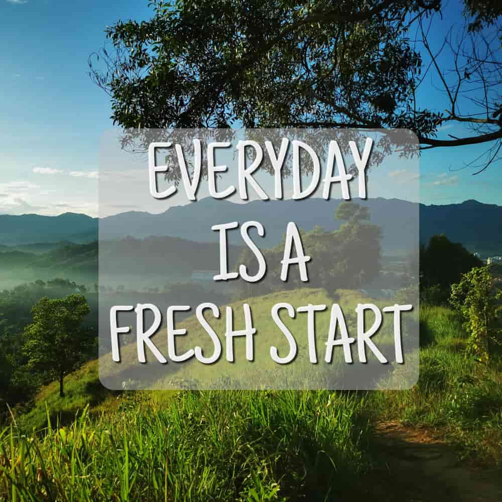 كل يوم هو بداية جديدة كل يوم هو بداية جديدة