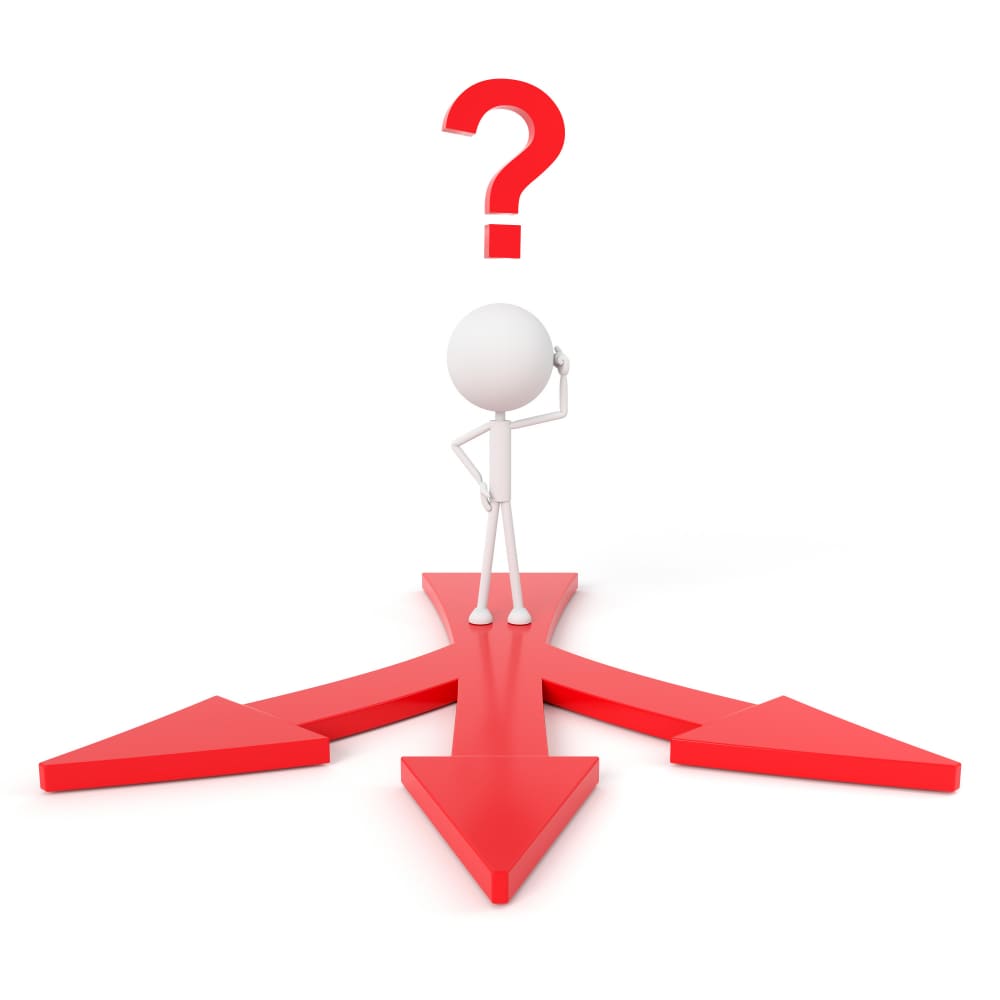 مجسم رجل ابيض وفوقه علامة استفهام حمراء مجسم رجل ابيض وفوقه علامة استفهام حمراء