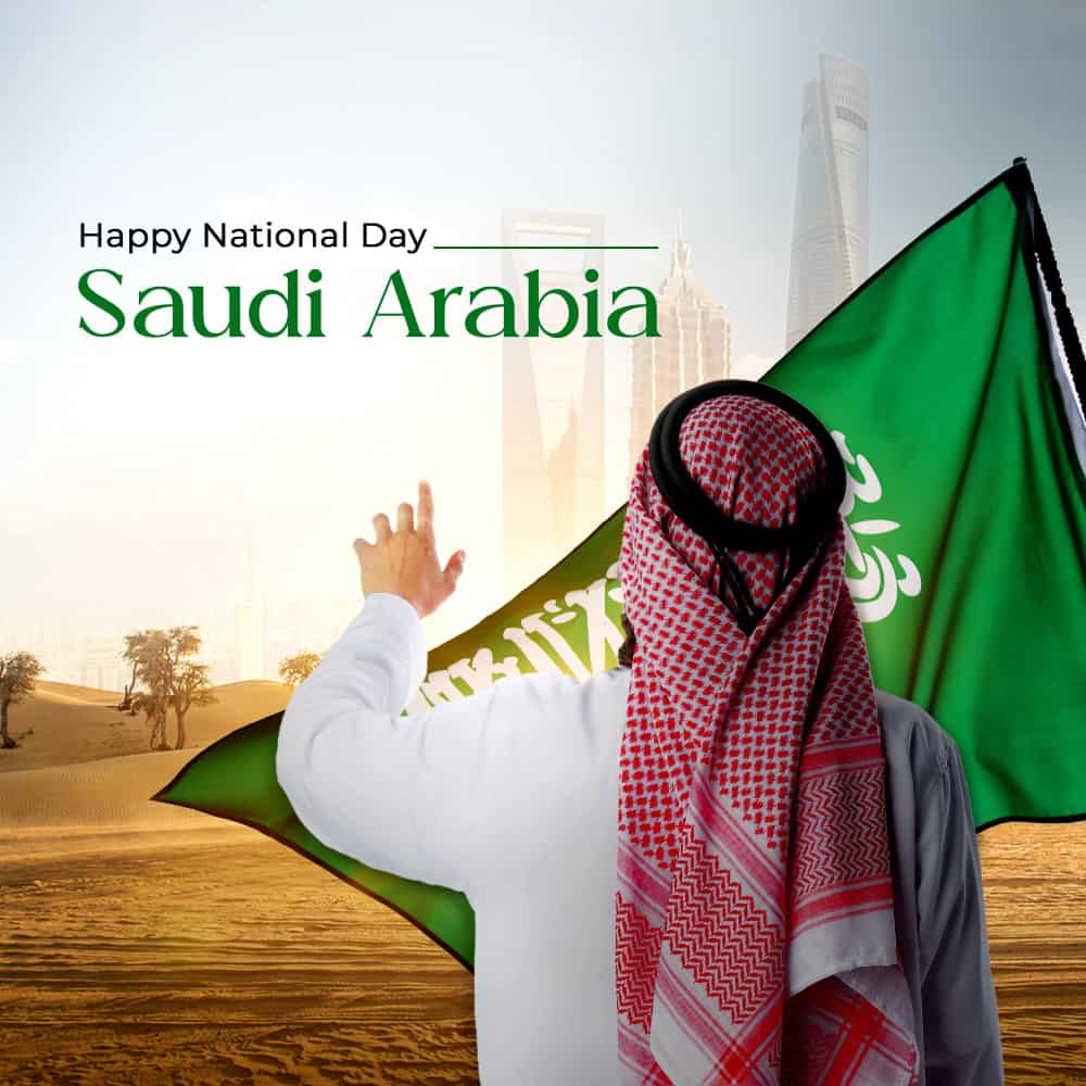 رجل سعودي في اليوم الوطني