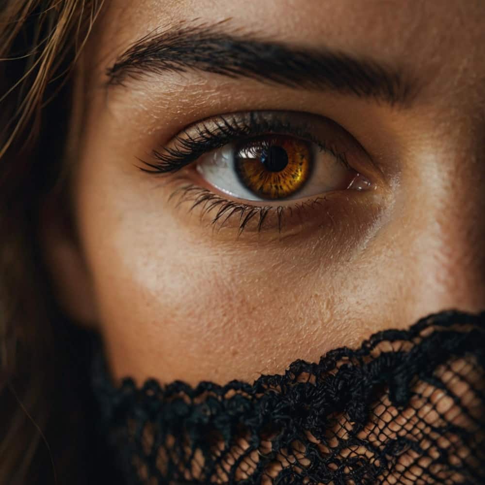 فتاة بعين بنية فتاة بعين بنية