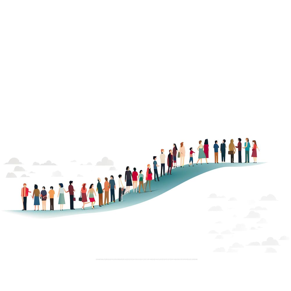 مجموعة من الناس