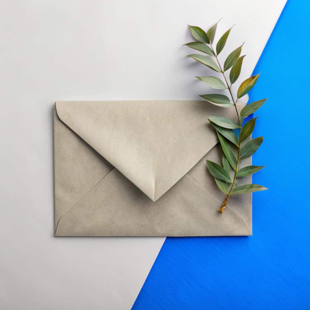 ظرف بجانب نبتة خضراء