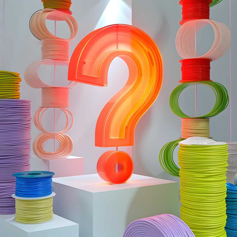 علامة استفهام برتقالية اللون