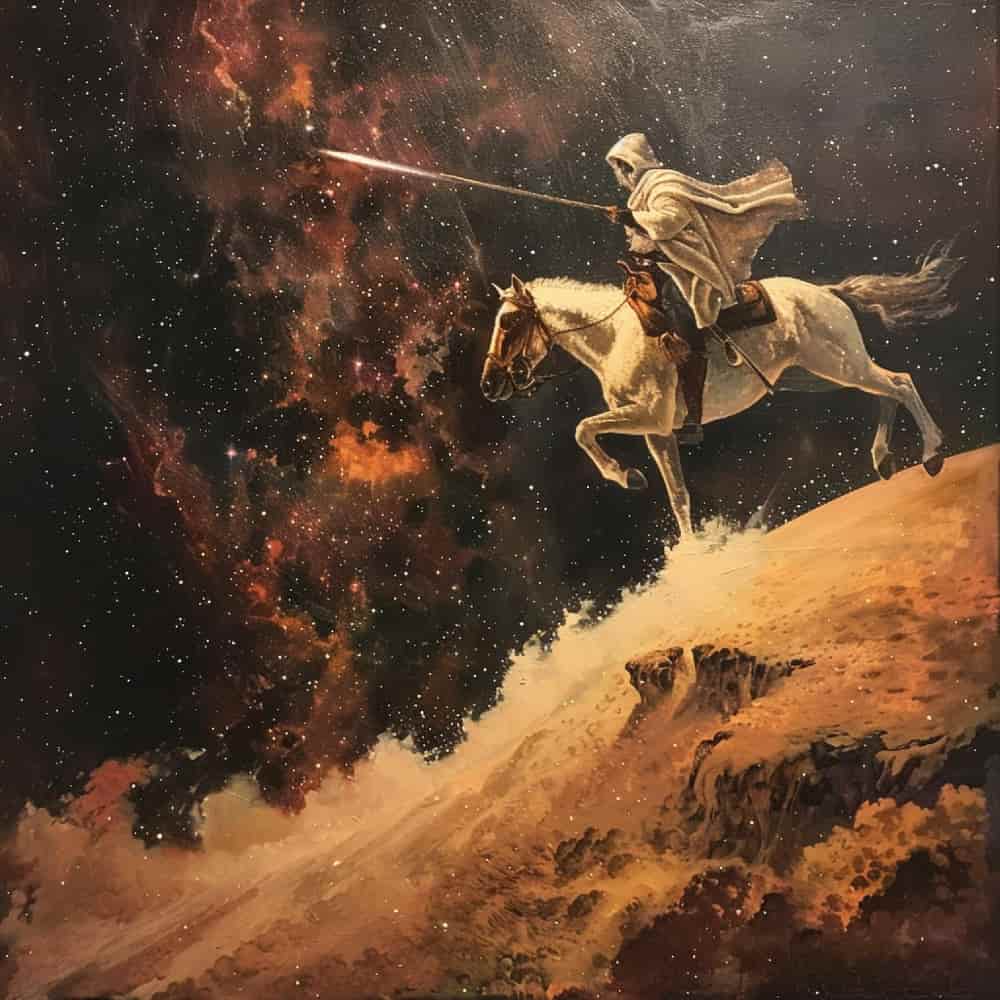 فارس يركب حصان فارس يركب حصان