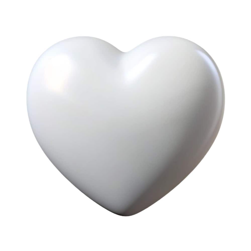 قلب أبيض كبير